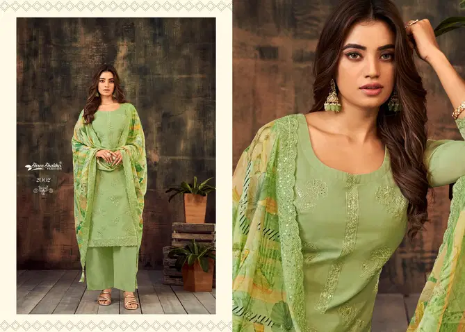 Mahira Vol 2 By Shree Shalika Organza Embroidery Salwar Suits Wholesale Shop In Surat